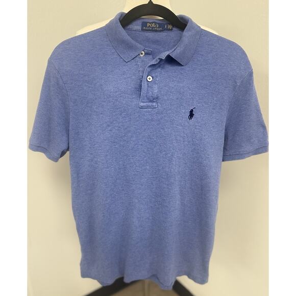 Polo Ralph Lauren Men's Blue,Logo, Collared Shirt Size SP Classic Fit - Picture 2 of 6